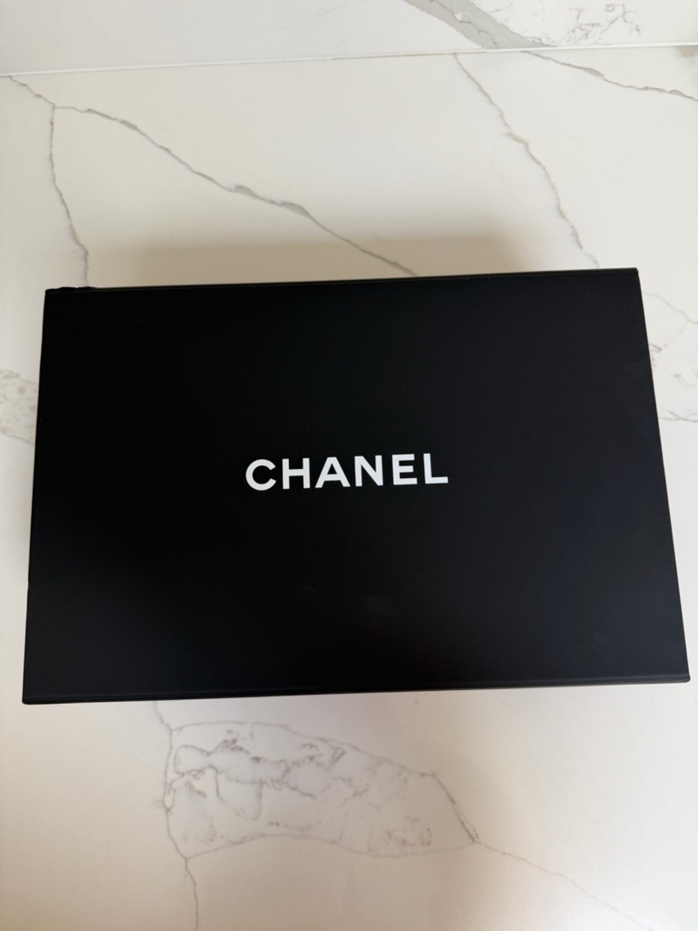 CHANEL Black Box with White Logo